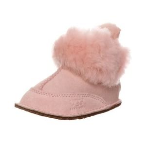 UGG AUSTRALIA BOO Lace Back Pink Baby Toddler Winter Boots Size M (4/5)